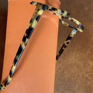 Prada Tortoise Pattern Round Frame Glasses - Brown & Black